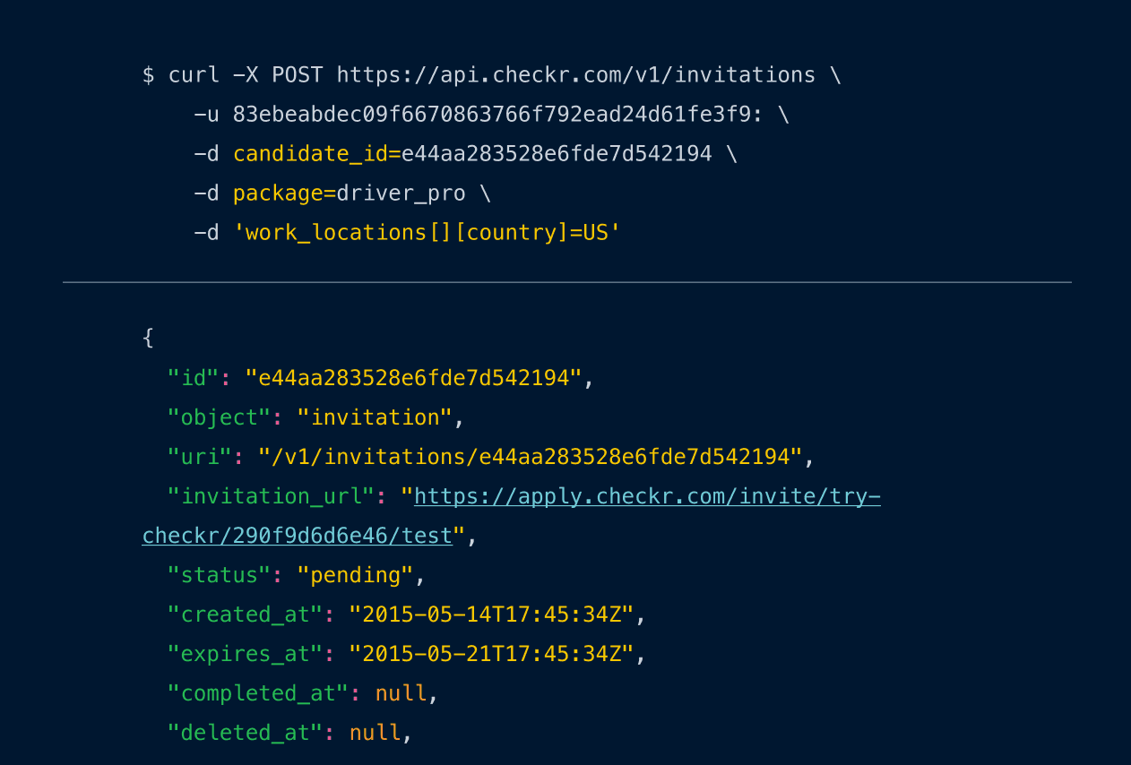 Flexible API dashboard preview